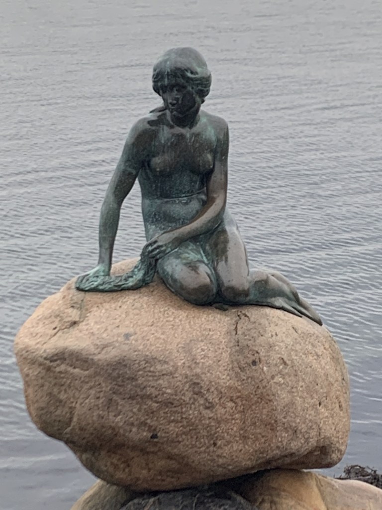 Photo of The Little Mermaid Statue in Copenhagen, Denmark