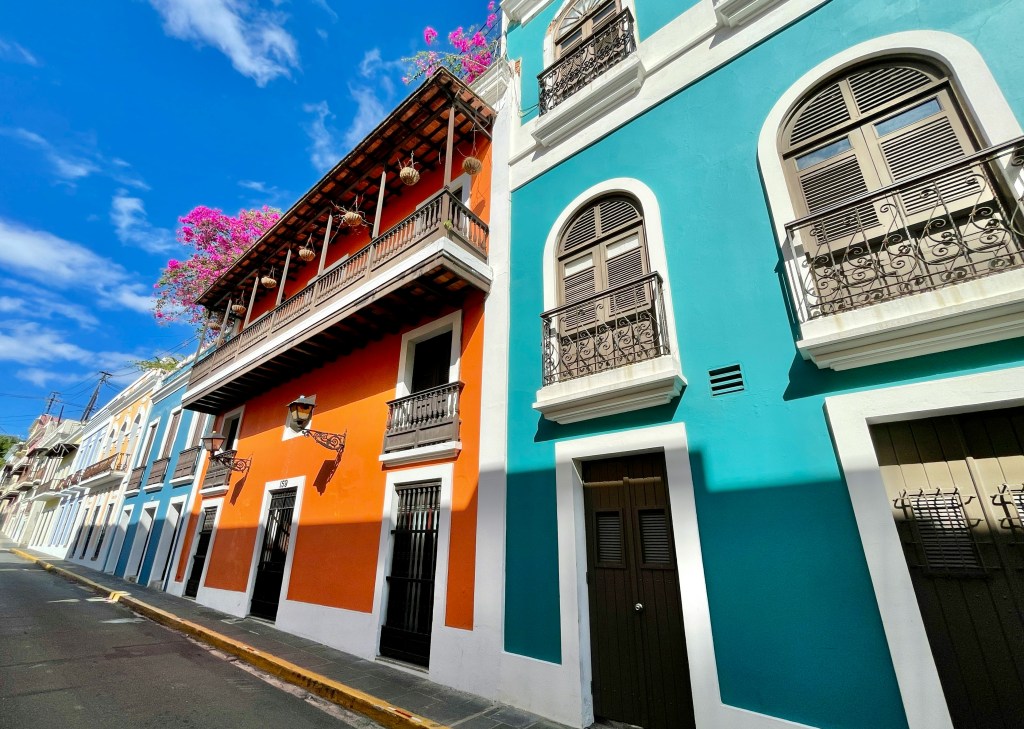 A photo of colorful buildings in Old San Juan, Puerto Rico