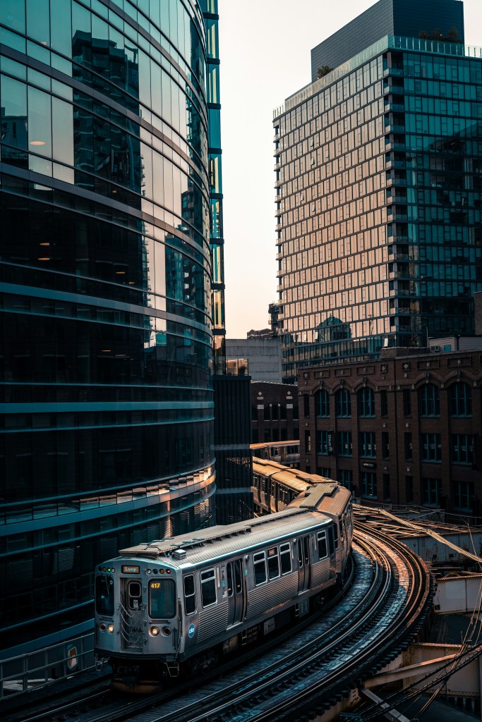 A photo of Brown Line "L" in Chicago, IL