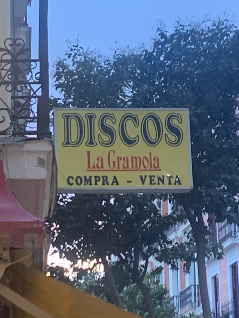 A photo of Discos record shop in Madrid, Spain