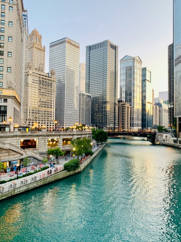 A photo of the Riverwalk in Chicago, Illinois